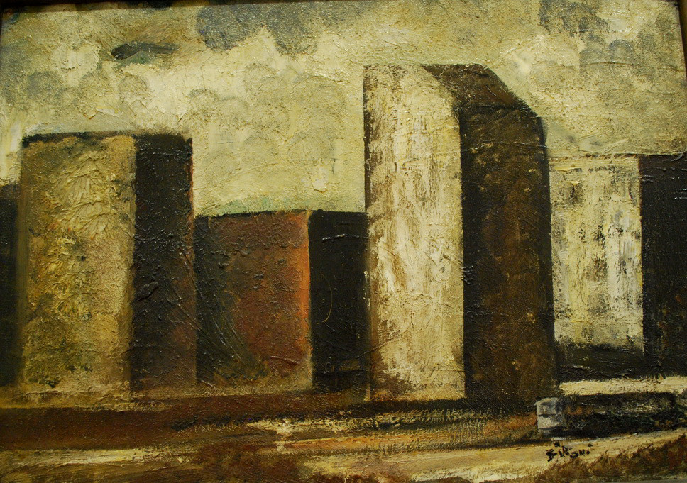 GAM - LINGUAGGIO_104.JPG - MARIO SIRONI - Sassari 1885-Milano 1961 - PAESAGGIO URBANO (1928)